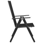 Casa si Gradina - Gradina si terasa - Mobilier exterior - Seturi mobila gradina - Set mobilier de gradina, 7 piese, negru, aluminiu - Infinity.ro