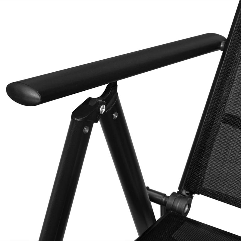 Casa si Gradina - Gradina si terasa - Mobilier exterior - Seturi mobila gradina - Set mobilier de gradina, 7 piese, negru, aluminiu - Infinity.ro