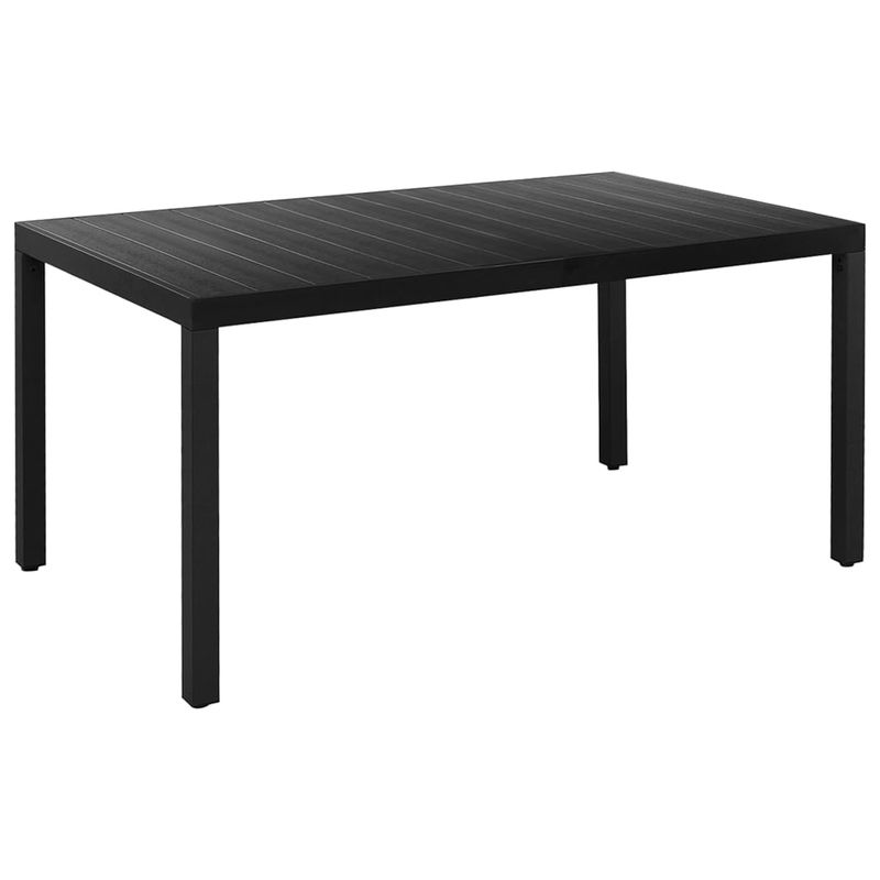 Casa si Gradina - Gradina si terasa - Mobilier exterior - Seturi mobila gradina - Set mobilier de gradina, 7 piese, negru, aluminiu - Infinity.ro