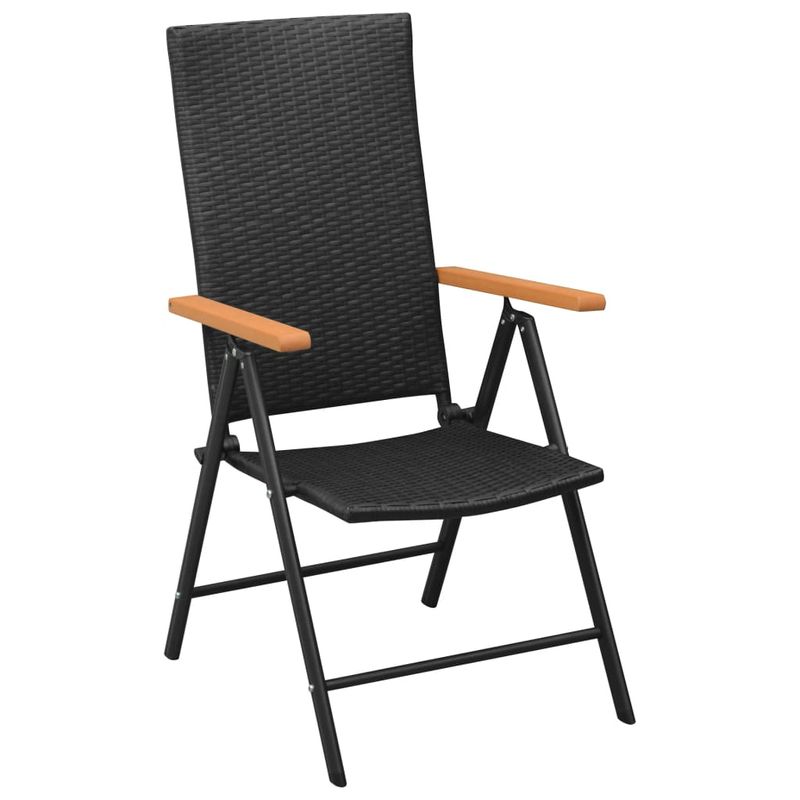 Casa si Gradina - Gradina si terasa - Mobilier exterior - Seturi mobila gradina - Set mobilier de gradina, 9 piese, negru si maro - Infinity.ro
