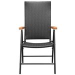 Casa si Gradina - Gradina si terasa - Mobilier exterior - Seturi mobila gradina - Set mobilier de gradina, 9 piese, negru si maro - Infinity.ro