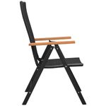 Casa si Gradina - Gradina si terasa - Mobilier exterior - Seturi mobila gradina - Set mobilier de gradina, 9 piese, negru si maro - Infinity.ro