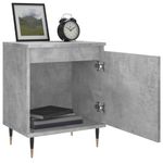 Casa si Gradina - Mobilier - Comode si corpuri - Noptiere - Noptiere, 2 buc., gri beton, 40x30x50 cm, lemn compozit - Infinity.ro