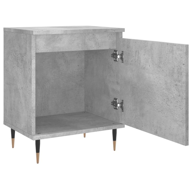 Casa si Gradina - Mobilier - Comode si corpuri - Noptiere - Noptiere, 2 buc., gri beton, 40x30x50 cm, lemn compozit - Infinity.ro