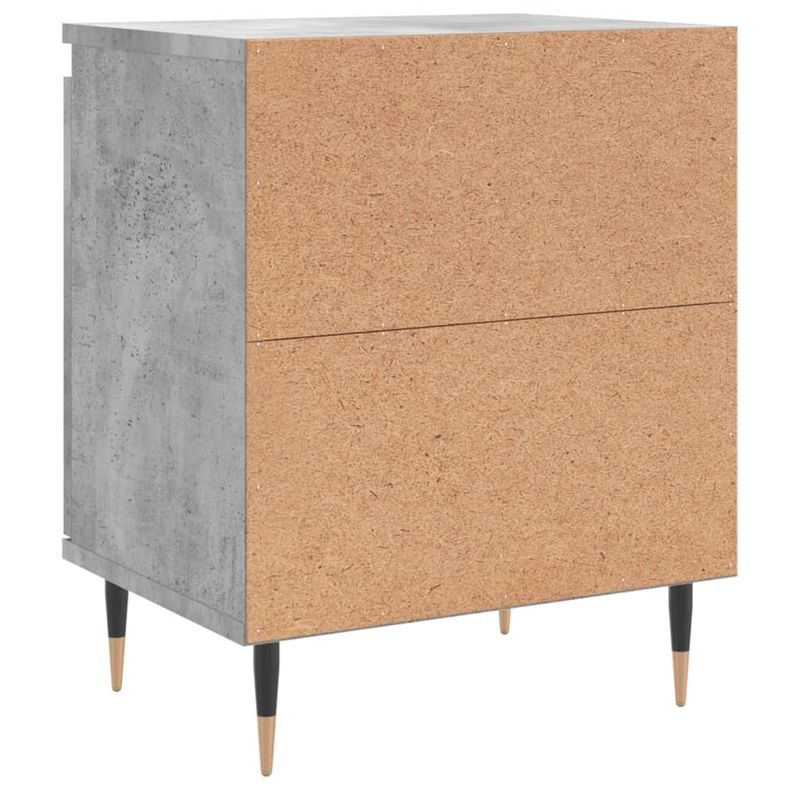 Casa si Gradina - Mobilier - Comode si corpuri - Noptiere - Noptiere, 2 buc., gri beton, 40x30x50 cm, lemn compozit - Infinity.ro
