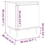 Casa si Gradina - Mobilier - Comode si corpuri - Noptiere - Noptiere, 2 buc., gri beton, 40x30x50 cm, lemn compozit - Infinity.ro