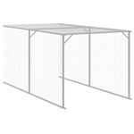 Petshop - Accesorii petshop - Culcusuri si custi - Custi interior si exterior - Cotet de pui cu incinta antracit 117x813x123 cm otel galvanizat - Infinity.ro