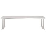 Casa si Gradina - Mobilier - Comode si corpuri - Corpuri bucatarie - Masa bucatarie cu raft superior, 120x60x115 cm, otel inoxidabil - Infinity.ro