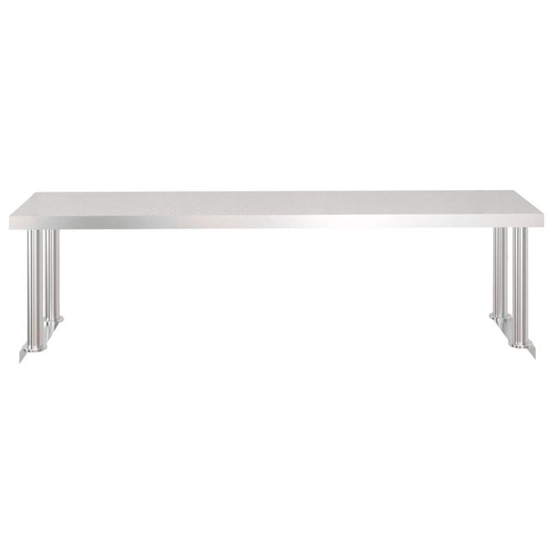 Casa si Gradina - Mobilier - Comode si corpuri - Corpuri bucatarie - Masa bucatarie cu raft superior, 120x60x115 cm, otel inoxidabil - Infinity.ro