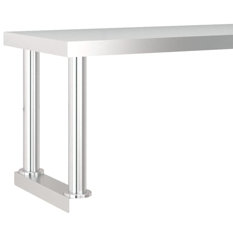 Casa si Gradina - Mobilier - Comode si corpuri - Corpuri bucatarie - Masa bucatarie cu raft superior, 120x60x115 cm, otel inoxidabil - Infinity.ro