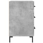Casa si Gradina - Mobilier - Comode si corpuri - Noptiere - Noptiera, gri beton, 40x40x66 cm, lemn compozit - Infinity.ro