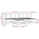 Casa si Gradina - Gradina si terasa - Mobilier exterior - Seturi mobila gradina - Set mobilier relaxare de gradina, 5 piese, lemn masiv douglas - Infinity.ro