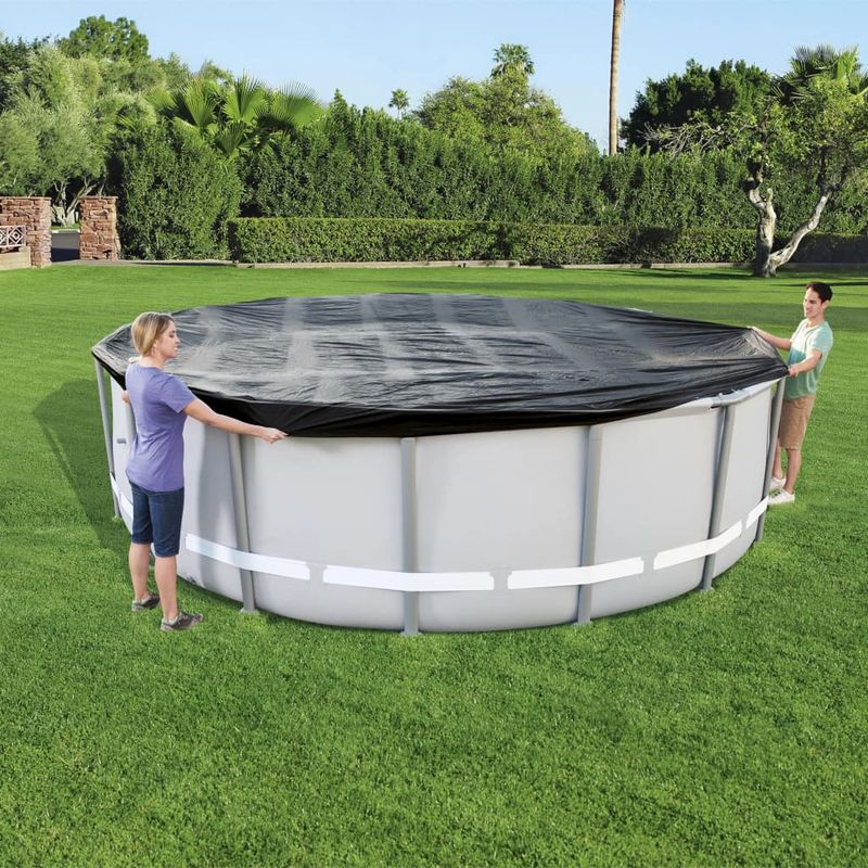 Casa si Gradina - Constructii - Scari si accesorii interioare - Alte accesorii pentru piscine - Bestway Husa de piscina Flowclear, 488 cm - Infinity.ro