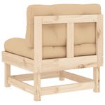 Casa si Gradina - Gradina si terasa - Mobilier exterior - Canapele si fotolii gradina - Canapele de mijloc cu perne, 2 buc., lemn masiv de pin - Infinity.ro
