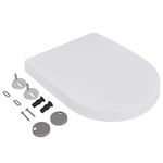 Casa si Gradina - Sanitare - Obiecte sanitare - Accesorii vase de toaleta - Capace WC cu inchidere silentioasa, 2 buc., alb, plastic - Infinity.ro