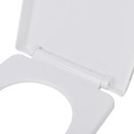 Casa si Gradina - Sanitare - Obiecte sanitare - Accesorii vase de toaleta - Capace WC cu inchidere silentioasa, 2 buc., alb, plastic - Infinity.ro