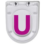 Casa si Gradina - Sanitare - Obiecte sanitare - Accesorii vase de toaleta - Capace WC cu inchidere silentioasa, 2 buc., alb, plastic - Infinity.ro