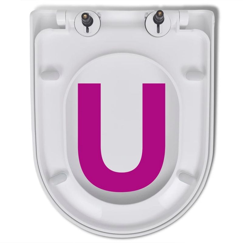 Casa si Gradina - Sanitare - Obiecte sanitare - Accesorii vase de toaleta - Capace WC cu inchidere silentioasa, 2 buc., alb, plastic - Infinity.ro