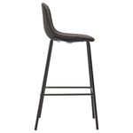 Casa si Gradina - Mobilier - Seturi de mobilier - Seturi bucatarie - Set mobilier de bar, 3 piese, gri inchis, material textil - Infinity.ro