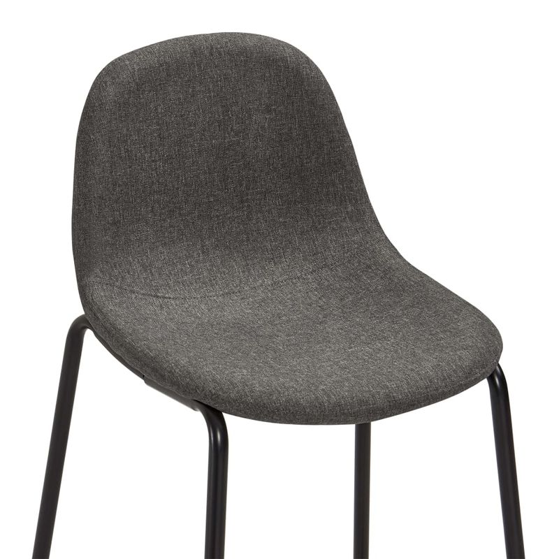 Casa si Gradina - Mobilier - Seturi de mobilier - Seturi bucatarie - Set mobilier de bar, 3 piese, gri inchis, material textil - Infinity.ro