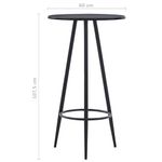 Casa si Gradina - Mobilier - Seturi de mobilier - Seturi bucatarie - Set mobilier de bar, 3 piese, gri inchis, material textil - Infinity.ro