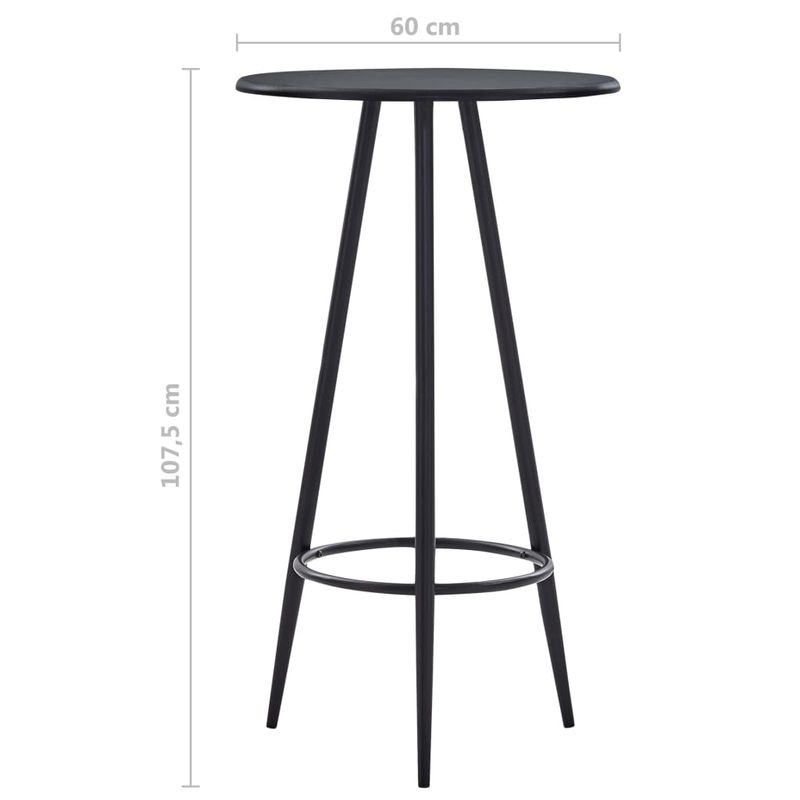 Casa si Gradina - Mobilier - Seturi de mobilier - Seturi bucatarie - Set mobilier de bar, 3 piese, gri inchis, material textil - Infinity.ro