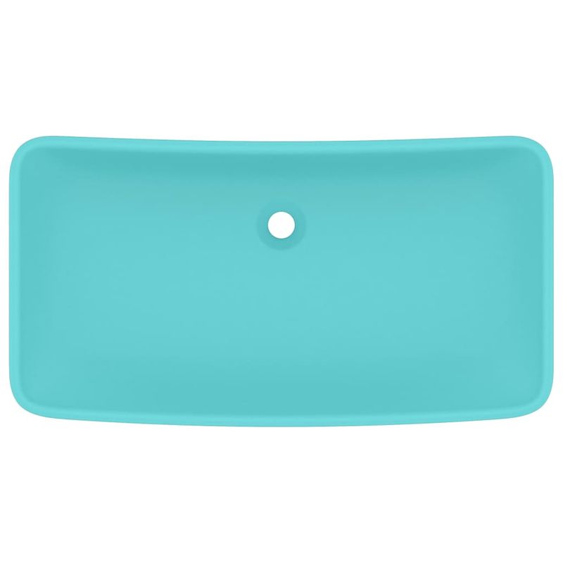 Casa si Gradina - Sanitare - Lavoar baie si accesorii - Lavoare si piedestale - Chiuveta dreptunghiulara lux verde deschis 71x38 cm ceramica - Infinity.ro