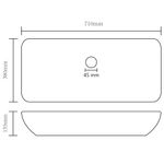 Casa si Gradina - Sanitare - Lavoar baie si accesorii - Lavoare si piedestale - Chiuveta dreptunghiulara lux verde deschis 71x38 cm ceramica - Infinity.ro