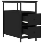 Casa si Gradina - Mobilier - Comode si corpuri - Noptiere - Noptiera, negru, 30x60x60 cm, lemn prelucrat - Infinity.ro