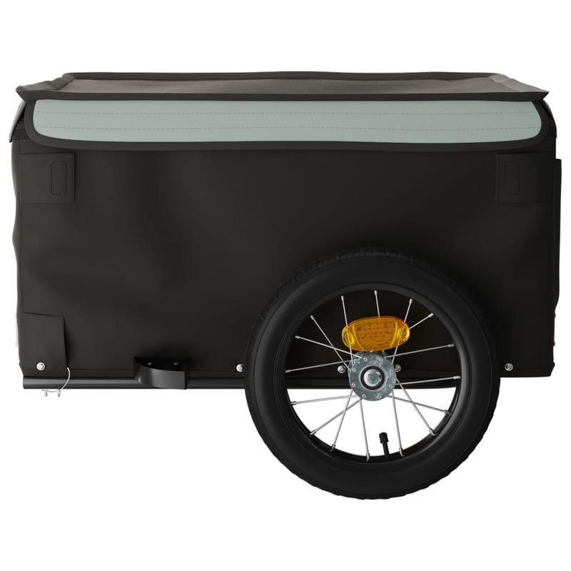 Sport si Outdoor - Ciclism - Accesorii pentru biciclete - Remorci biciclete - Remorca pentru biciclete, negru și gri, 30 kg, fier, mărime 120x54x44 cm - Infinity.ro