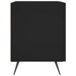 Casa si Gradina - Mobilier - Comode si corpuri - Noptiere - Noptiere, 2 buc., negru, 40x35x47,5 cm, lemn compozit - Infinity.ro