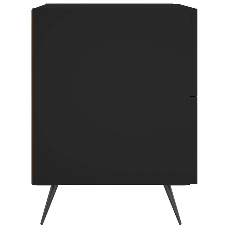Casa si Gradina - Mobilier - Comode si corpuri - Noptiere - Noptiere, 2 buc., negru, 40x35x47,5 cm, lemn compozit - Infinity.ro