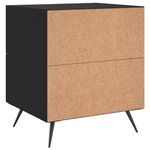 Casa si Gradina - Mobilier - Comode si corpuri - Noptiere - Noptiere, 2 buc., negru, 40x35x47,5 cm, lemn compozit - Infinity.ro