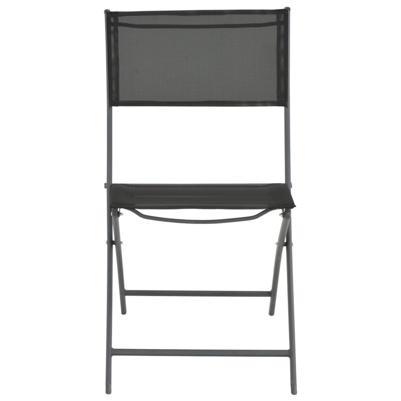 Casa si Gradina - Gradina si terasa - Mobilier exterior - Seturi mobila gradina - Set mobilier bistro pliabil, 3 piese, gri, otel - Infinity.ro