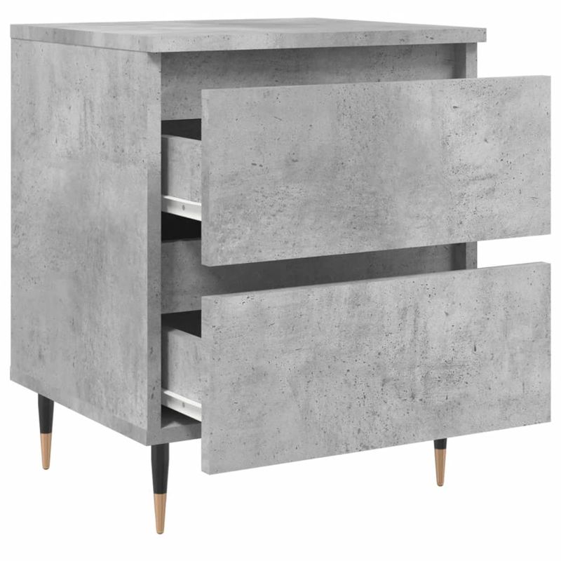Casa si Gradina - Mobilier - Comode si corpuri - Noptiere - Noptiera, gri beton, 40x35x50 cm, lemn compozit - Infinity.ro