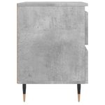 Casa si Gradina - Mobilier - Comode si corpuri - Noptiere - Noptiera, gri beton, 40x35x50 cm, lemn compozit - Infinity.ro