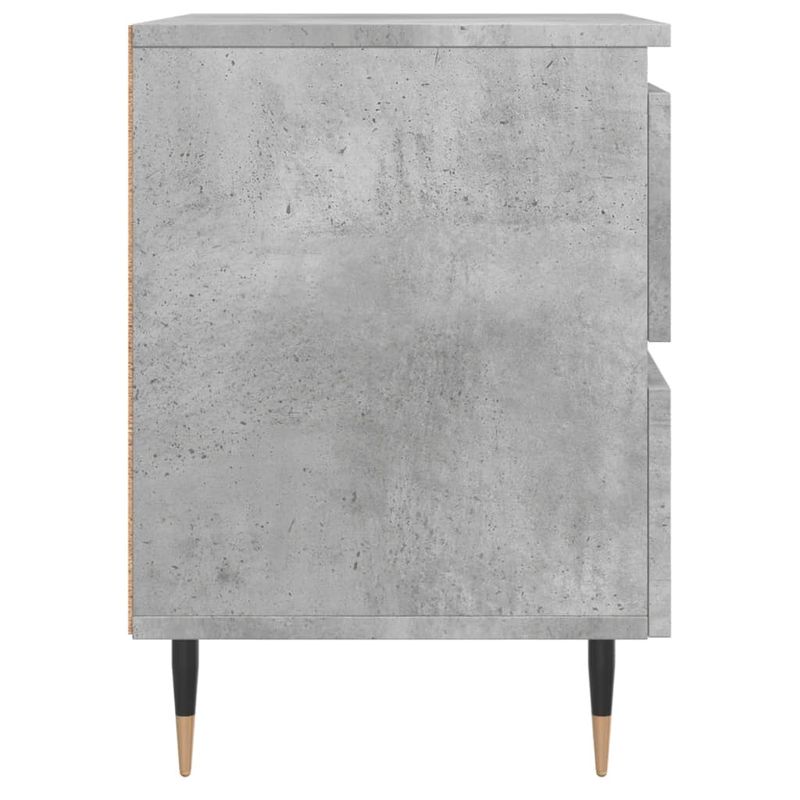 Casa si Gradina - Mobilier - Comode si corpuri - Noptiere - Noptiera, gri beton, 40x35x50 cm, lemn compozit - Infinity.ro