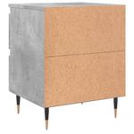 Casa si Gradina - Mobilier - Comode si corpuri - Noptiere - Noptiera, gri beton, 40x35x50 cm, lemn compozit - Infinity.ro