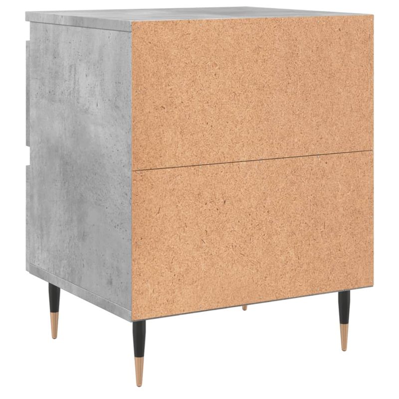 Casa si Gradina - Mobilier - Comode si corpuri - Noptiere - Noptiera, gri beton, 40x35x50 cm, lemn compozit - Infinity.ro