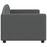 Casa si Gradina - Mobilier - Paturi si accesorii - Paturi - Cadru de pat, gri inchis, 80x200 cm, textil - Infinity.ro