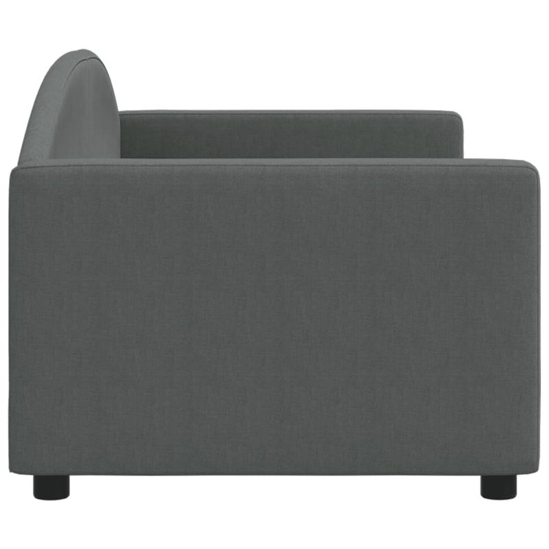 Casa si Gradina - Mobilier - Paturi si accesorii - Paturi - Cadru de pat, gri inchis, 80x200 cm, textil - Infinity.ro