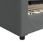 Casa si Gradina - Mobilier - Paturi si accesorii - Paturi - Cadru de pat, gri inchis, 80x200 cm, textil - Infinity.ro