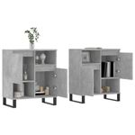 Casa si Gradina - Mobilier - Comode si corpuri - Comode - Servante, 2 piese, gri beton, lemn prelucrat - Infinity.ro