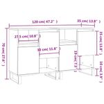 Casa si Gradina - Mobilier - Comode si corpuri - Comode - Servante, 2 piese, gri beton, lemn prelucrat - Infinity.ro