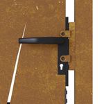 Casa si Gradina - Gradina si terasa - Garduri, panouri si accesorii - Poarta pentru gradina, 105x130 cm, otel corten, model iarba - Infinity.ro