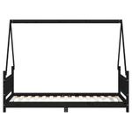 Casa si Gradina - Mobilier - Mobilier copii - Patuturi copii - Cadru de pat pentru copii, negru, 90x190 cm, lemn masiv de pin - Infinity.ro