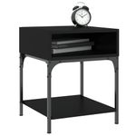 Casa si Gradina - Mobilier - Comode si corpuri - Noptiere - Noptiere, 2 buc., negru, 40x41x50 cm, lemn compozit - Infinity.ro