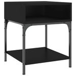 Casa si Gradina - Mobilier - Comode si corpuri - Noptiere - Noptiere, 2 buc., negru, 40x41x50 cm, lemn compozit - Infinity.ro