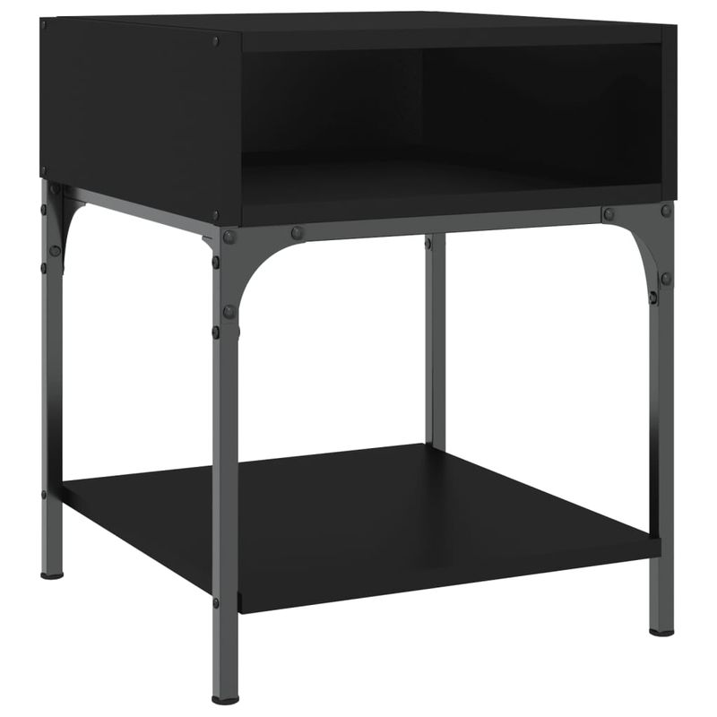 Casa si Gradina - Mobilier - Comode si corpuri - Noptiere - Noptiere, 2 buc., negru, 40x41x50 cm, lemn compozit - Infinity.ro
