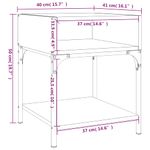 Casa si Gradina - Mobilier - Comode si corpuri - Noptiere - Noptiere, 2 buc., negru, 40x41x50 cm, lemn compozit - Infinity.ro